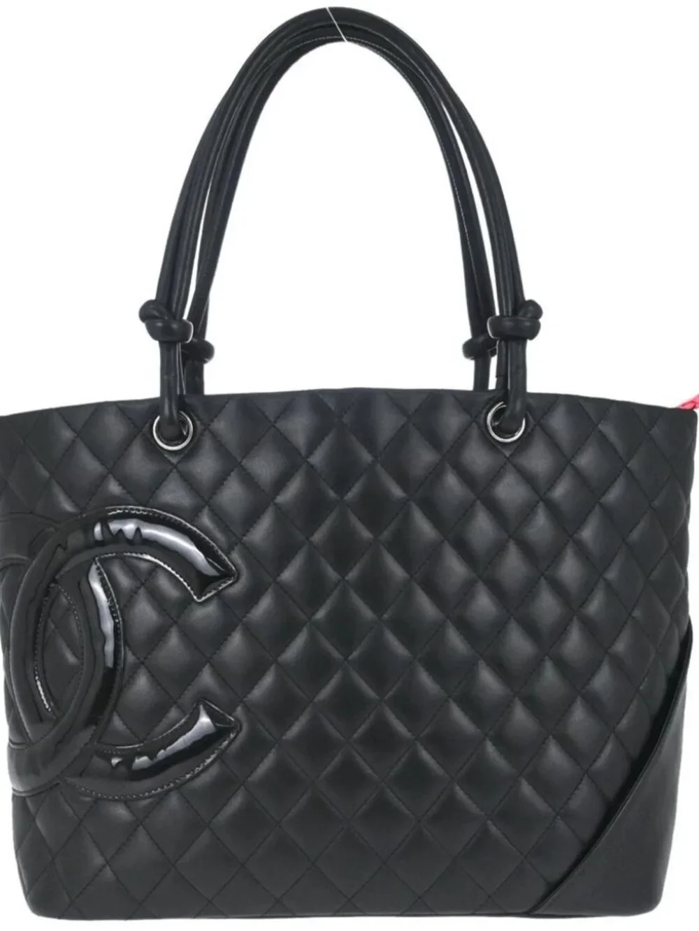 Chanel Black Calfskin Cambon Ligne Tote Handbag